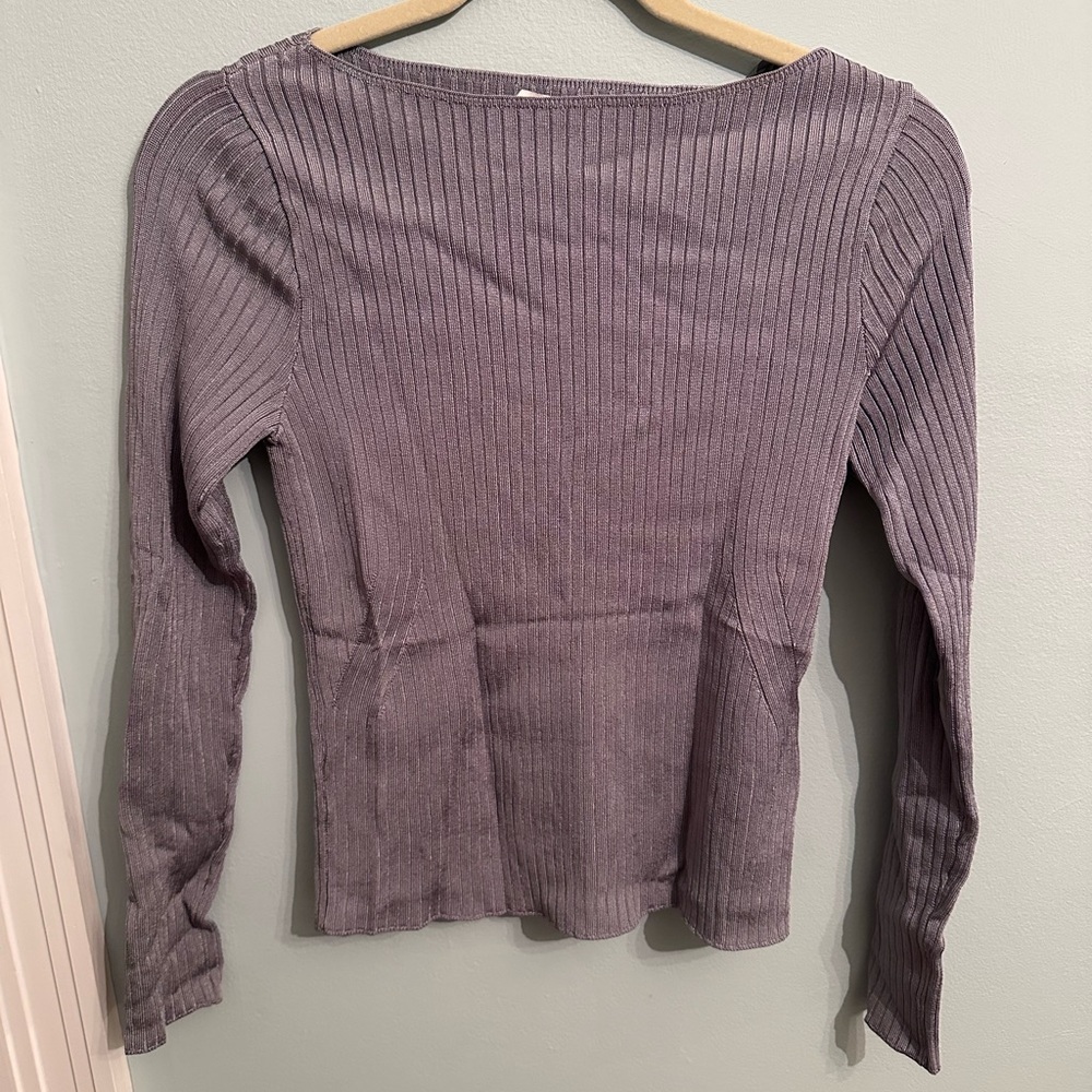 Abercrombie & Fitch Glossy Slash Long Sleeve